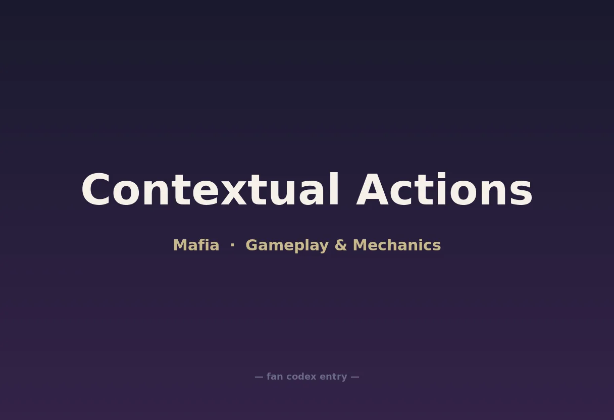 Contextual Actions