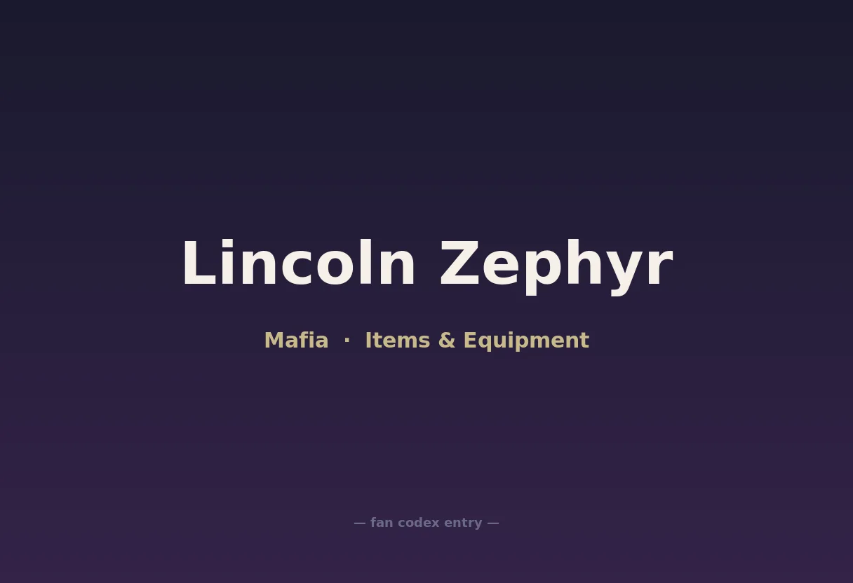 Lincoln Zephyr