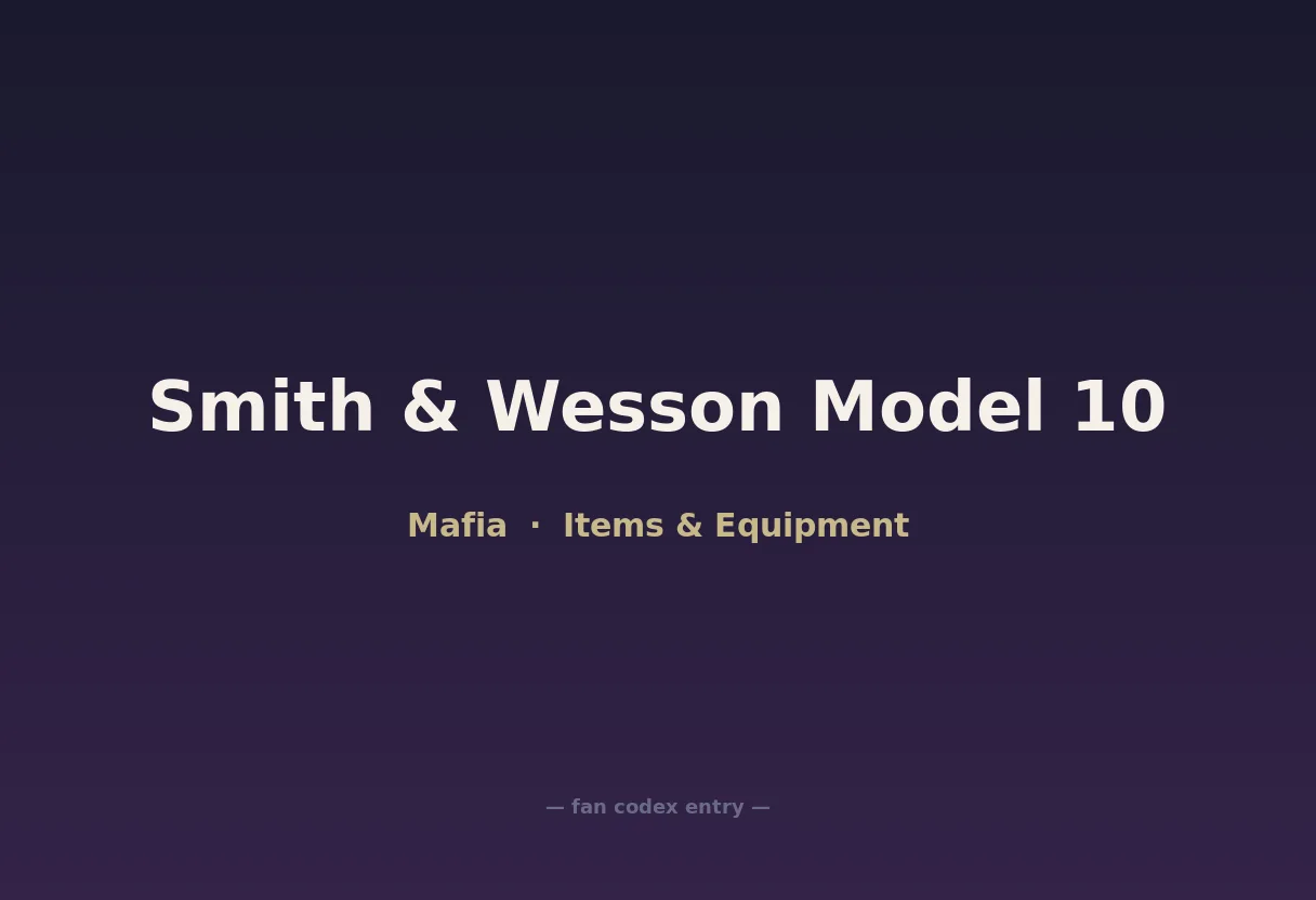 Smith & Wesson Model 10