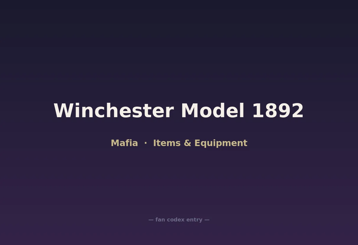 Winchester Model 1892